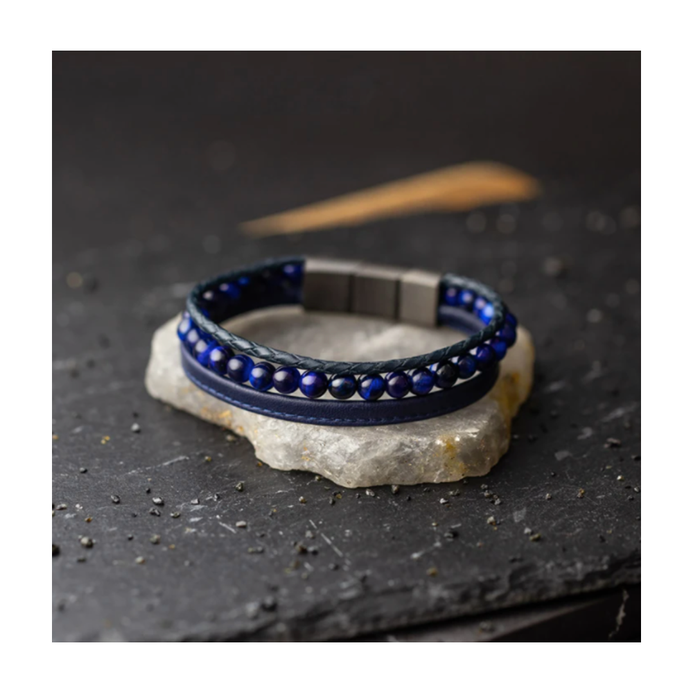 Bracelet Gemini Triple bleu